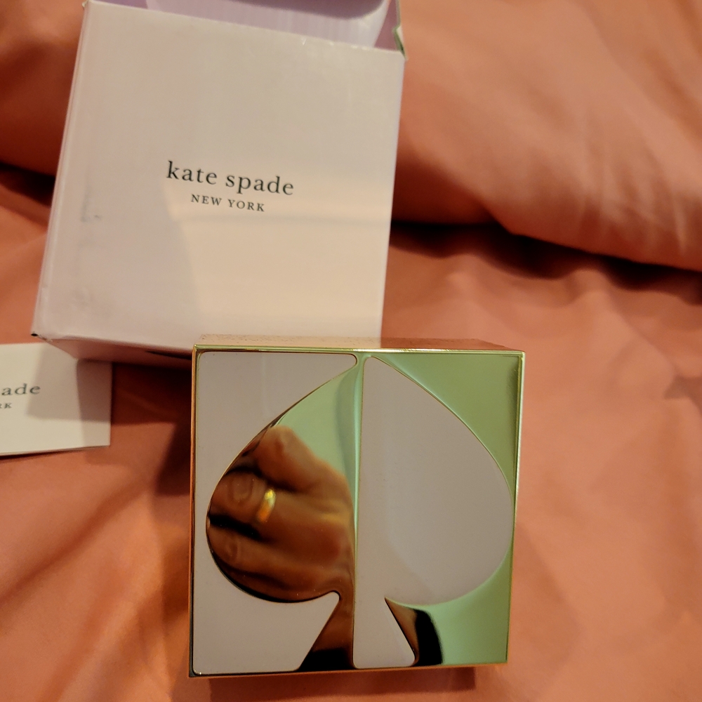 Kate Spade Gold and  Pink Trinket Box